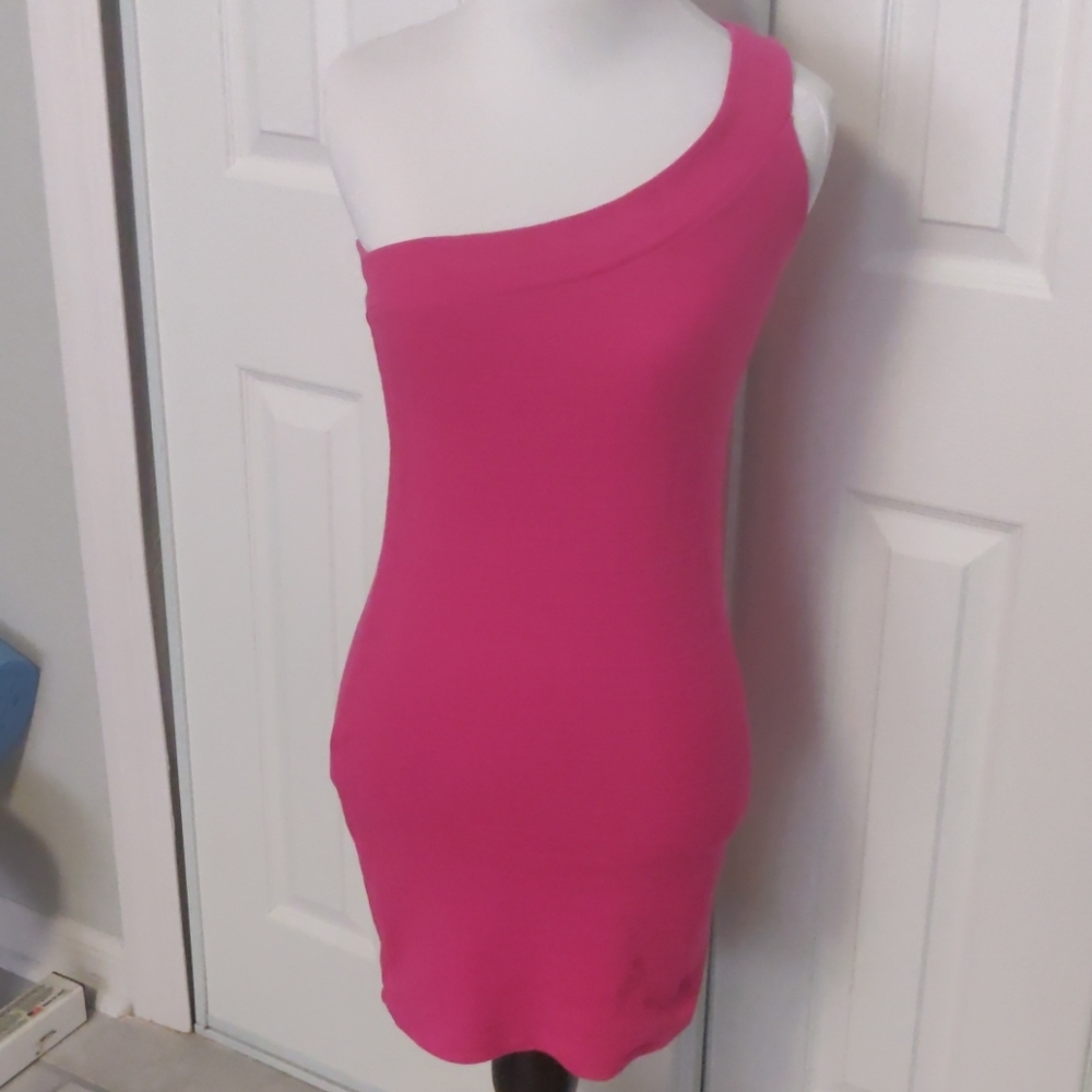 Sexy hot pink dress
